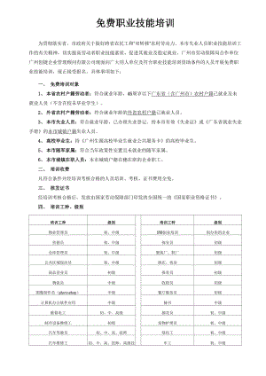 免費職業(yè)技能培訓(xùn)