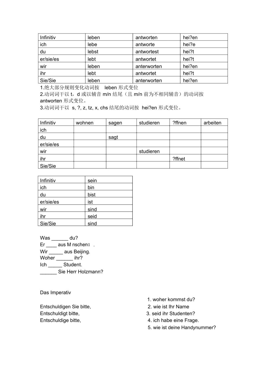 德语动词变位_第1页