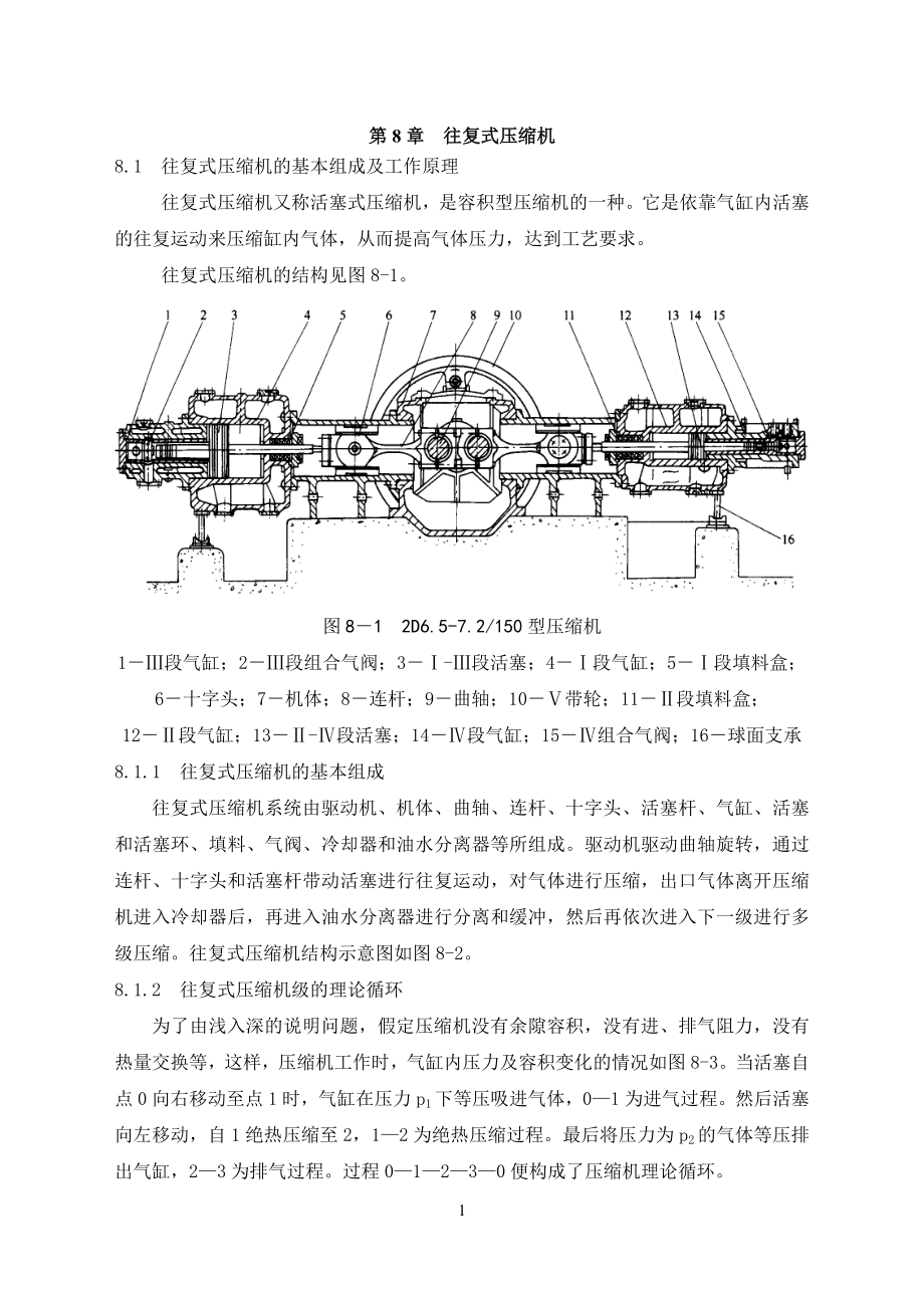 第8章 往復(fù)式壓縮機_第1頁