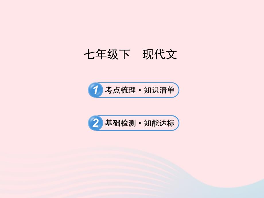 七年级语文下册现代文习题课件语文版_第1页