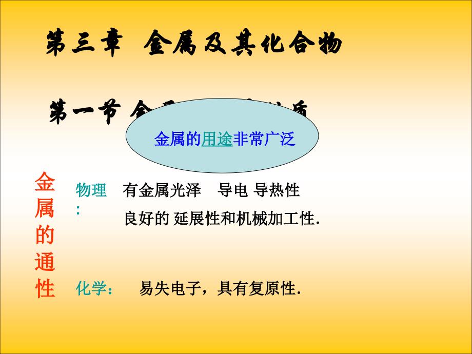 新课标化学必修1原创第三章金属的化学性质ppt课件_第1页