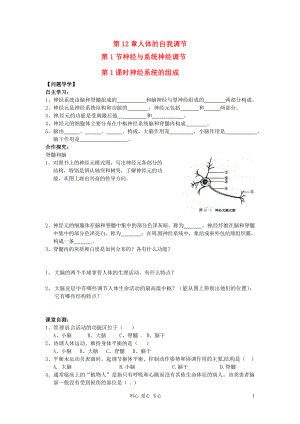 七年級生物下冊 第12章 第1節(jié) 神經(jīng)調(diào)節(jié)學案