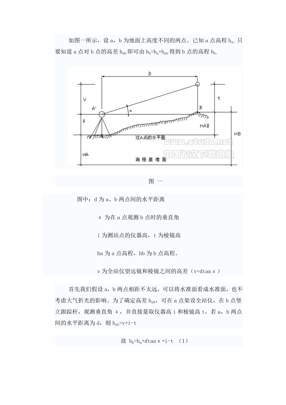 全站仪测高程新方法_第1页