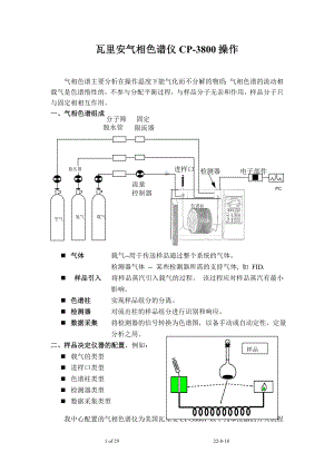 瓦里安Varian气相色谱仪cp3800中文说明书