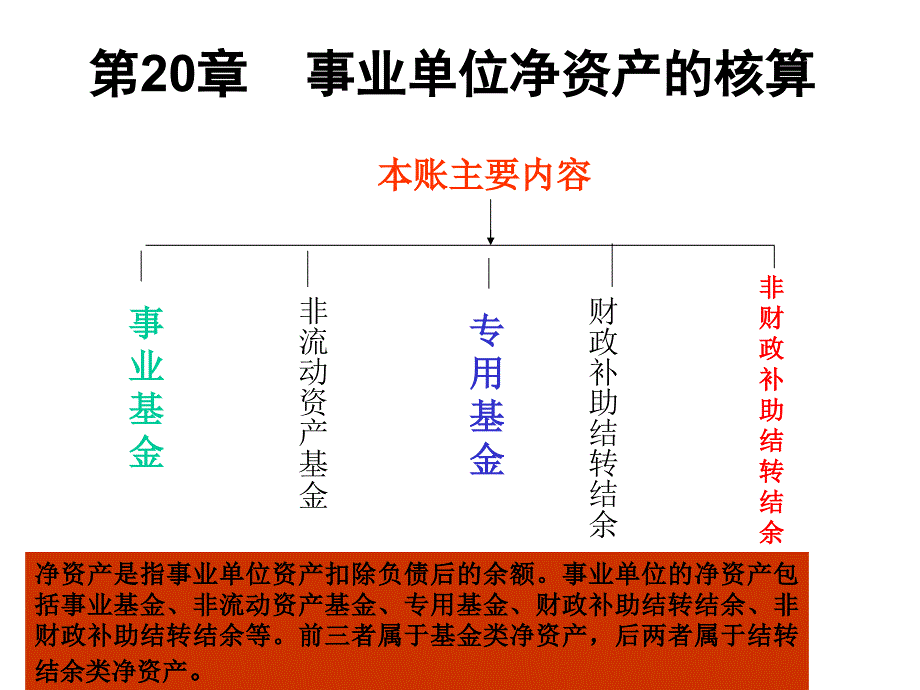 第20章 事业单位净资产的核算_第1页