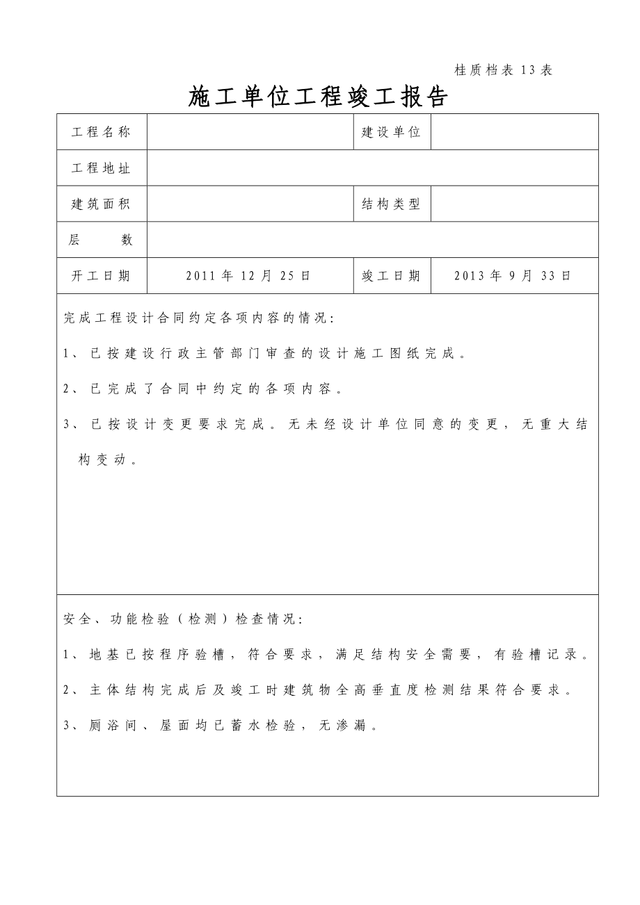 施工單位工程竣工報(bào)告_第1頁