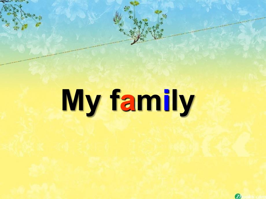 人教版PEP小学英语四年级上册_Unit6_Meet_My_Family_A_Let's_talk课件_第1页