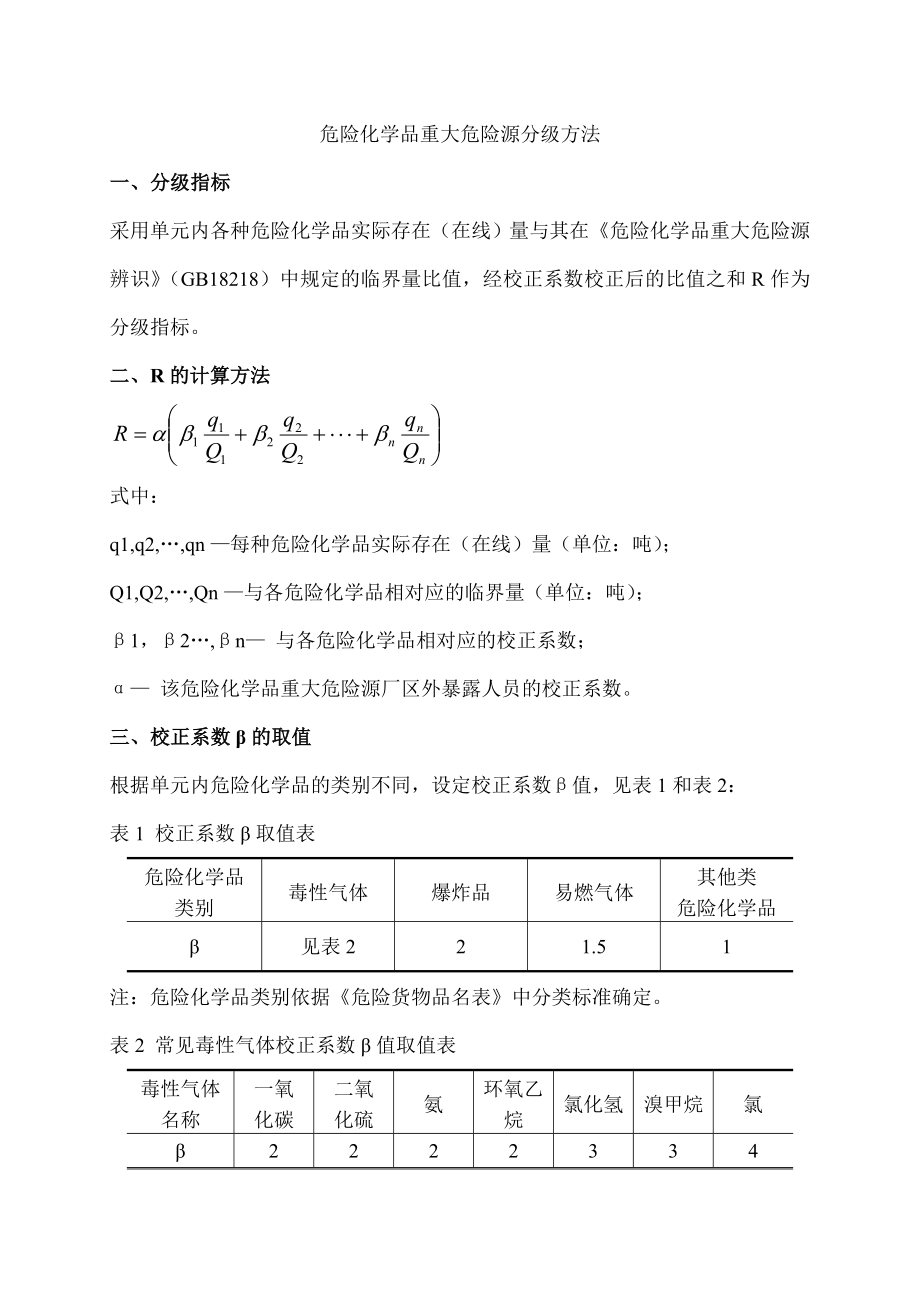 重大危险源R等级计算_第1页