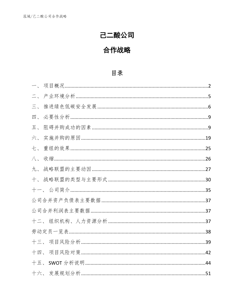 己二酸公司合作战略_参考_第1页