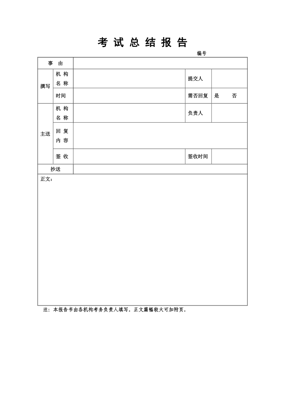 考试总结报告_第1页