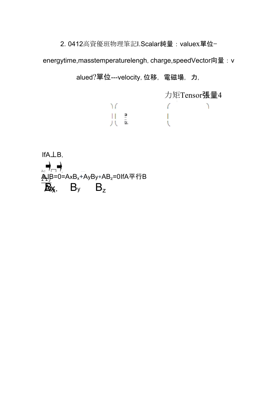 0412高资优班物理笔记_第1页