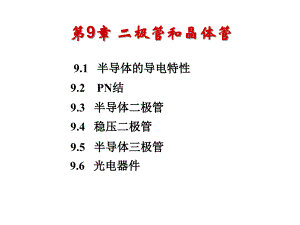 了解二极管稳压管和三极管的基本构造