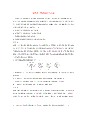 (浙江專用)高考生物考前增分專項(xiàng)練輯專項(xiàng)3高考答題模板專練專練1概念原理信息題