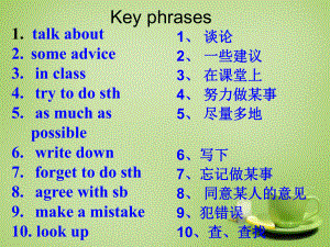 八年級(jí)英語上冊(cè) Module 1 Unit 2 You should smile at her課件 (2)