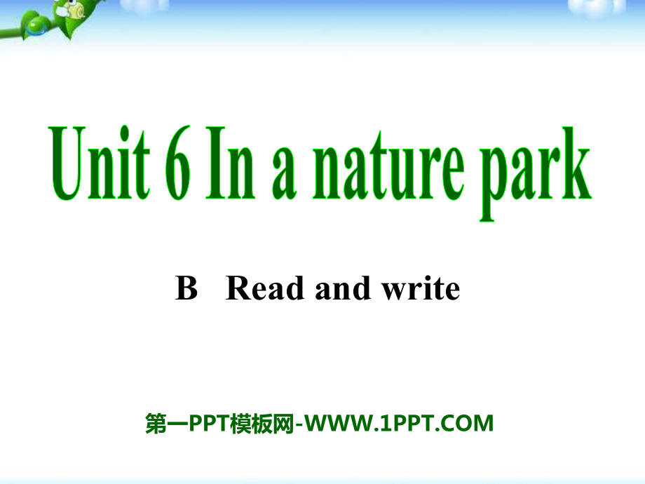 人教PEP五年级英语上册Unit6_In_a_nature_park课件_第1页