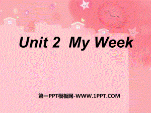 人教PEP五年級英語上冊Unit 2 My week課件