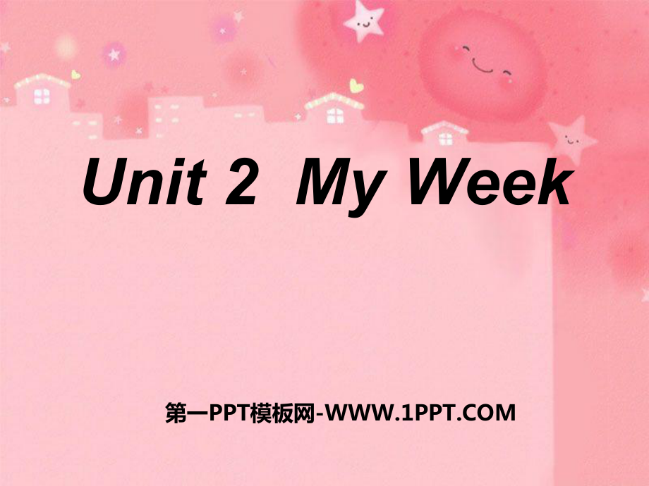 人教PEP五年級英語上冊Unit 2 My week課件_第1頁