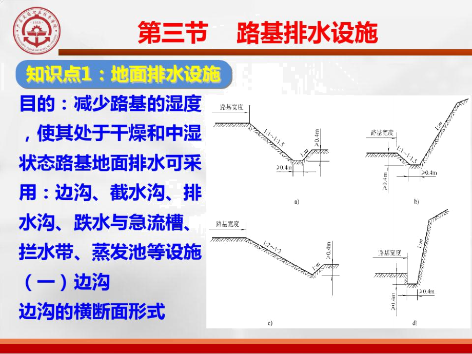 知识点1：地面排水设施_第1页