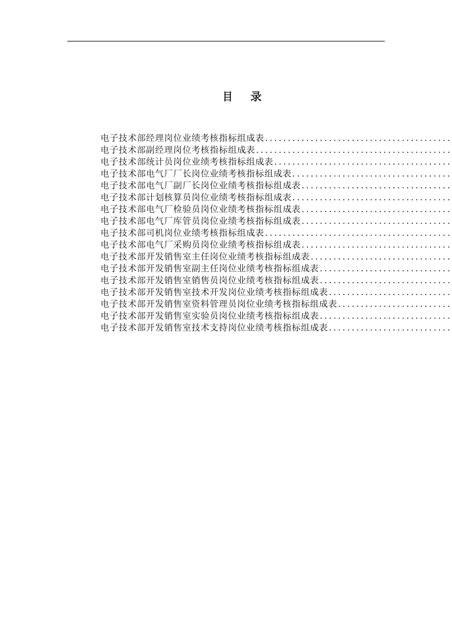 电子技术部绩效考核指标_第1页