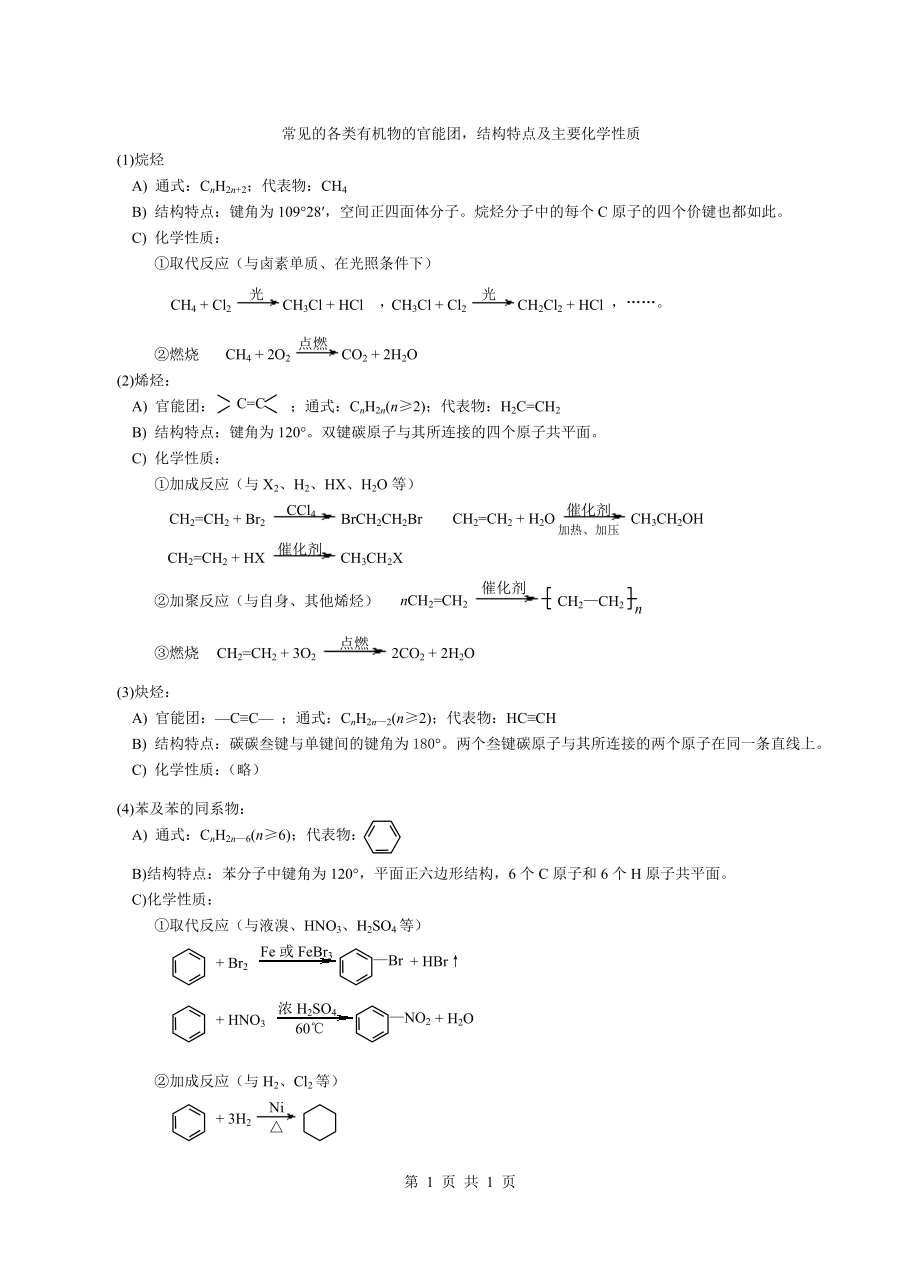 化学必修二有机化学基础知识点_第1页