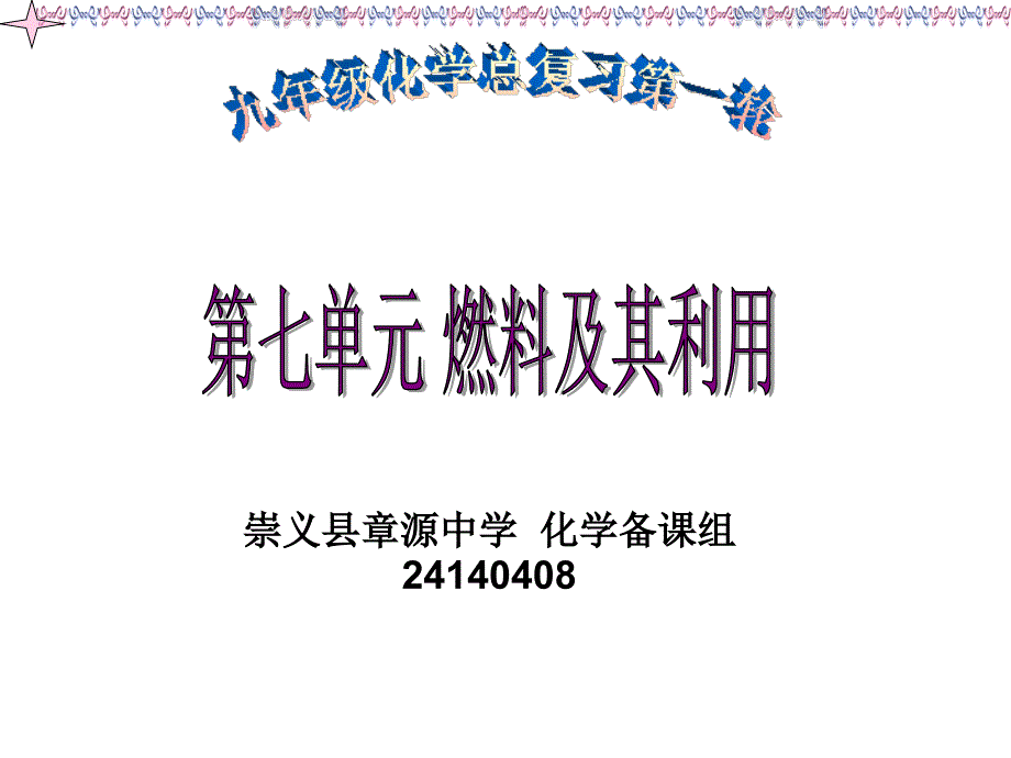 九年级化学第七单元燃料及其利用复习课件8_第1页