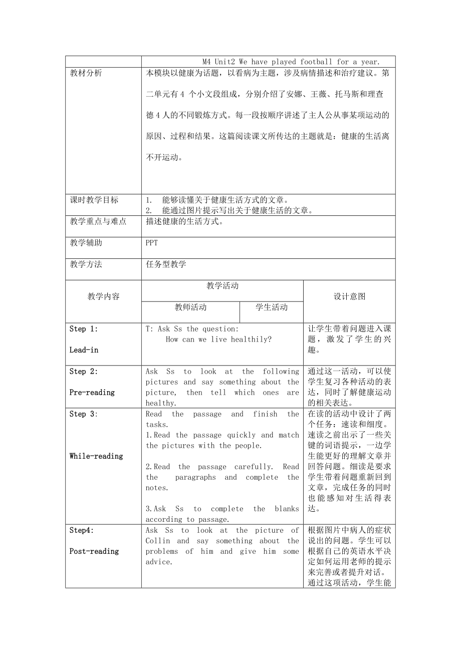 外研版英語八年級下冊Module 4 Life in the future Unit 2教案_第1頁