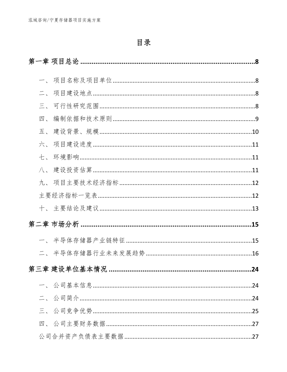 宁夏存储器项目实施方案_第1页