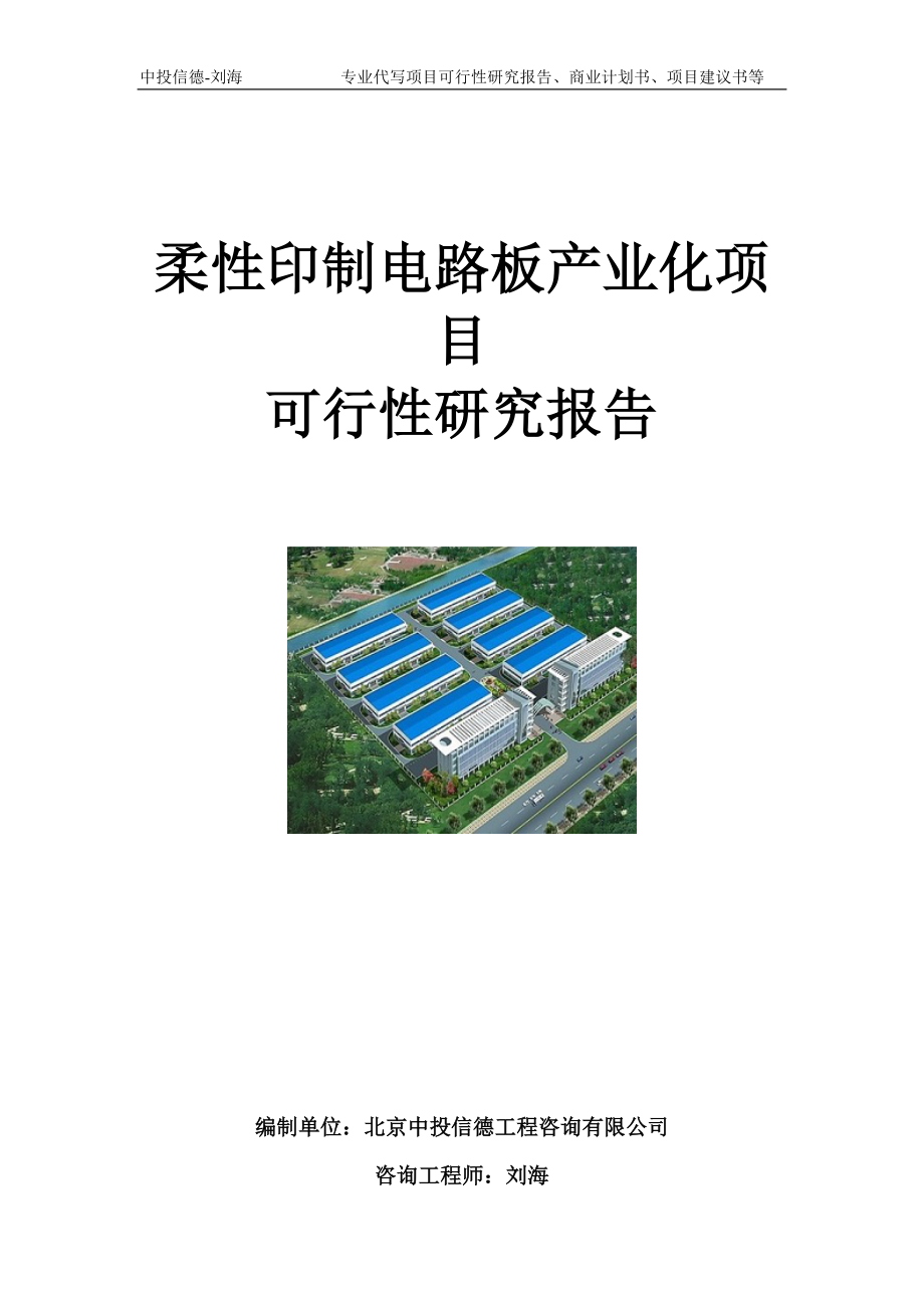 柔性印制电路板产业化项目可行性研究报告模板_第1页
