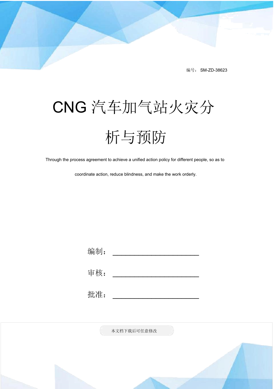 CNG汽车加气站火灾分析与预防_第1页