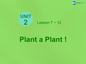 冀教初中英語八下《Lesson 7 Planting Trees》PPT課件 (1)