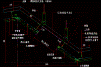 CAD装修详图-异形吊顶灯槽开口节点图