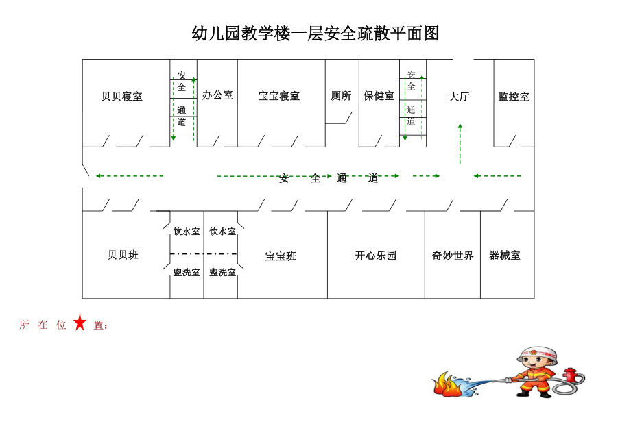 幼儿园消防平面图_第1页