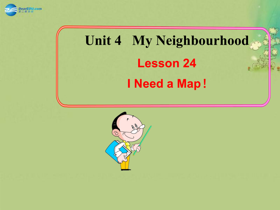 冀教初中英語(yǔ)八上《Lesson 24 I Need a Map!》PPT課件 (1)_第1頁(yè)