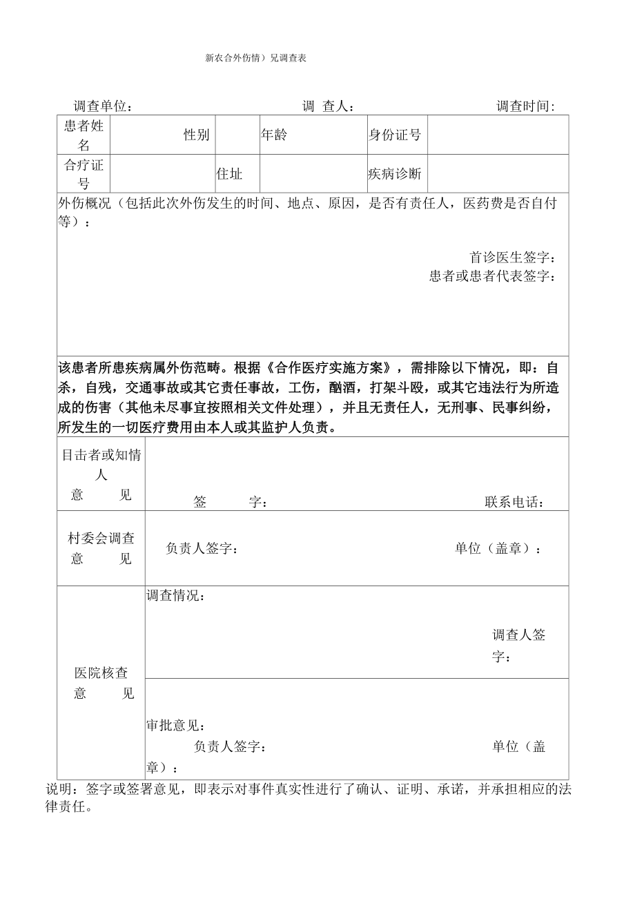 新农合外伤情况调查表_第1页