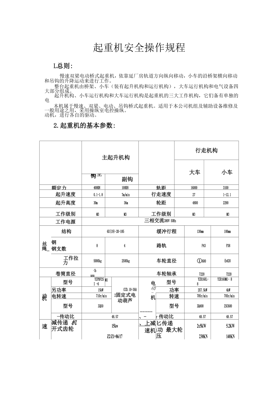 桥式起重机安全操作规程_第1页