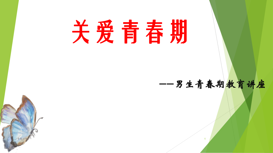 青春期性教育(男)課件：關(guān)愛(ài)青春期[青春健康教育]_第1頁(yè)