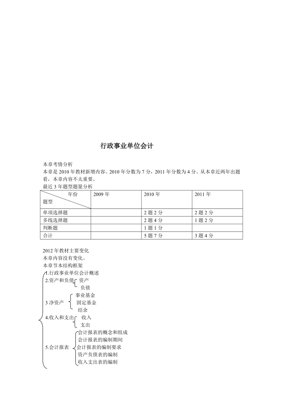 行政事业单位会计助理会计师题目_第1页