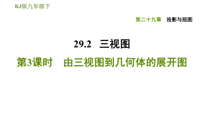 人教版九年級下冊數(shù)學(xué)課件 第29章 29.2.3由三視圖到幾何體的展開圖