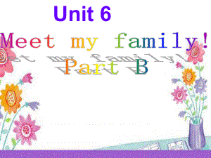人教版(PEP)四年级英语上册Unit-6-Meet-my-family!-Part-B--1ppt课件