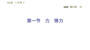 蘇科版八年級(jí)下冊(cè)物理課件 第8章 8.1力　彈力