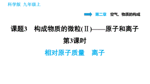 科學(xué)版九年級(jí)上冊(cè)化學(xué)課件 第2章 2.3.3 相對(duì)原子質(zhì)量　離子