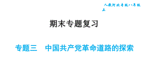 人教版八年級(jí)上冊(cè)歷史習(xí)題課件 期末專題復(fù)習(xí) 專題三　中國(guó)共產(chǎn)黨革命道路的探索