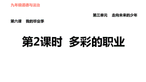 人教版（河北專版）九年級下冊道德與法治課件 第3單元 第6課 第2課時(shí) 多彩的職業(yè)