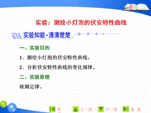 物理同步人教版選修31課件：第二章 實驗：測繪小燈泡的伏安特性曲線