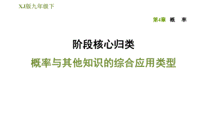 湘教版九年級下冊數(shù)學第4章 階段核心歸類概率與其他知識的綜合應用類型數(shù)學