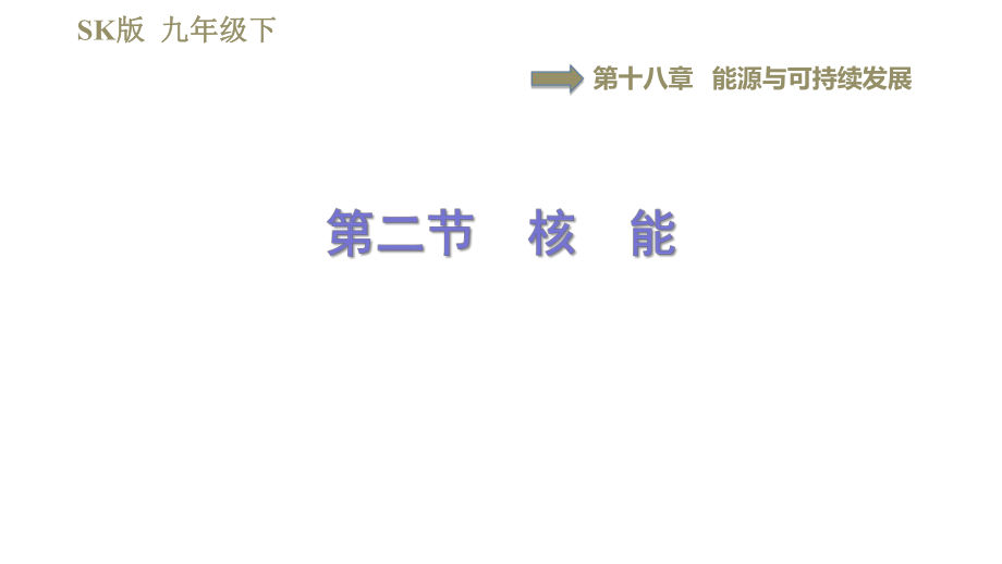 蘇科版九年級下冊物理課件 第18章 18.2核　能0_第1頁