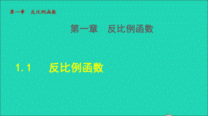 九年級(jí)數(shù)學(xué)上冊(cè) 第1章 反比例函數(shù)1.1 反比例函數(shù)授課名師公開課省級(jí)獲獎(jiǎng)?wù)n件（新版）湘教版