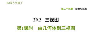 人教版九年級(jí)下冊(cè)數(shù)學(xué)課件 第29章 29.2.1由幾何體到三視圖