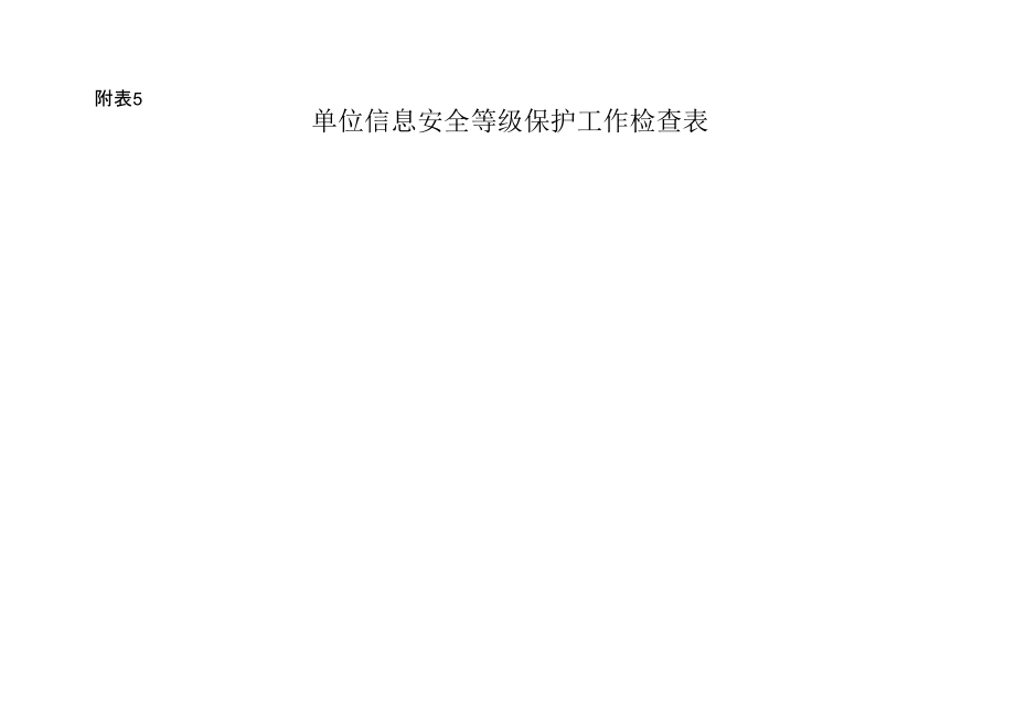 网络信息安全等级保护工作检查表_第1页