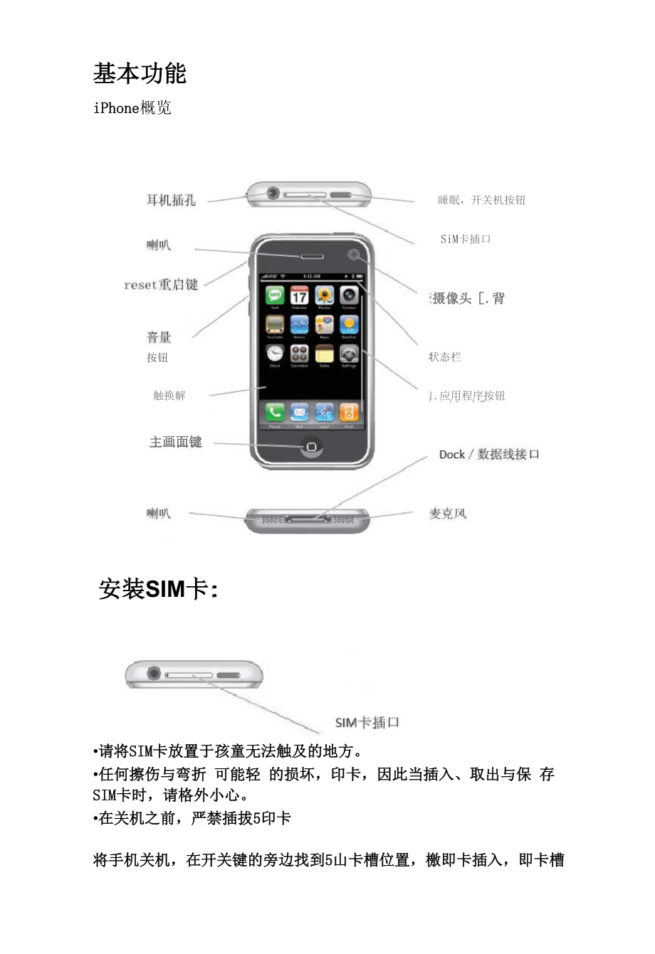 苹果iphone说明书_第1页